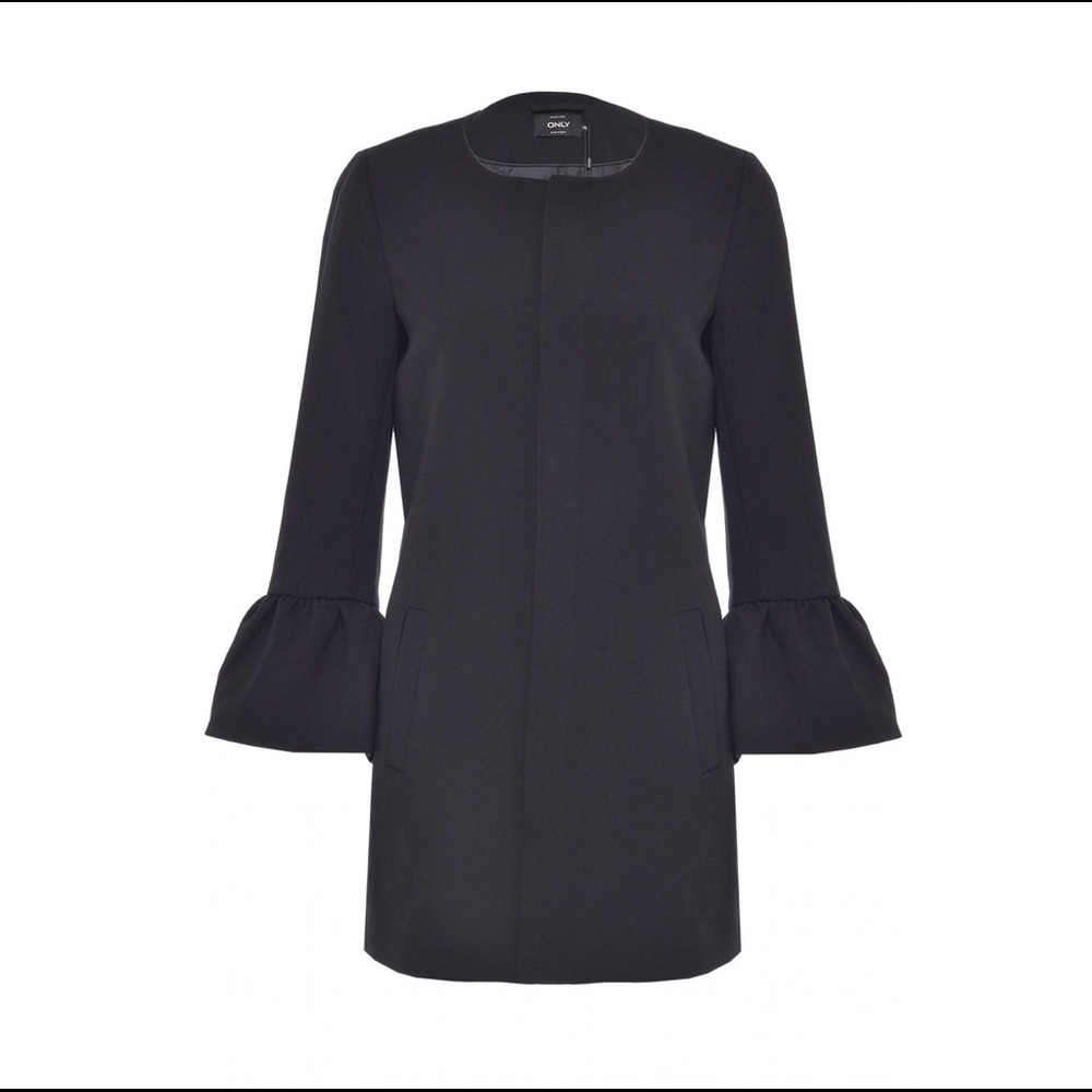Only Chai Frill Sleeve Coat